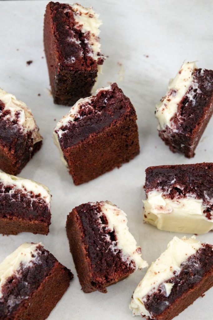 red velvet brownies