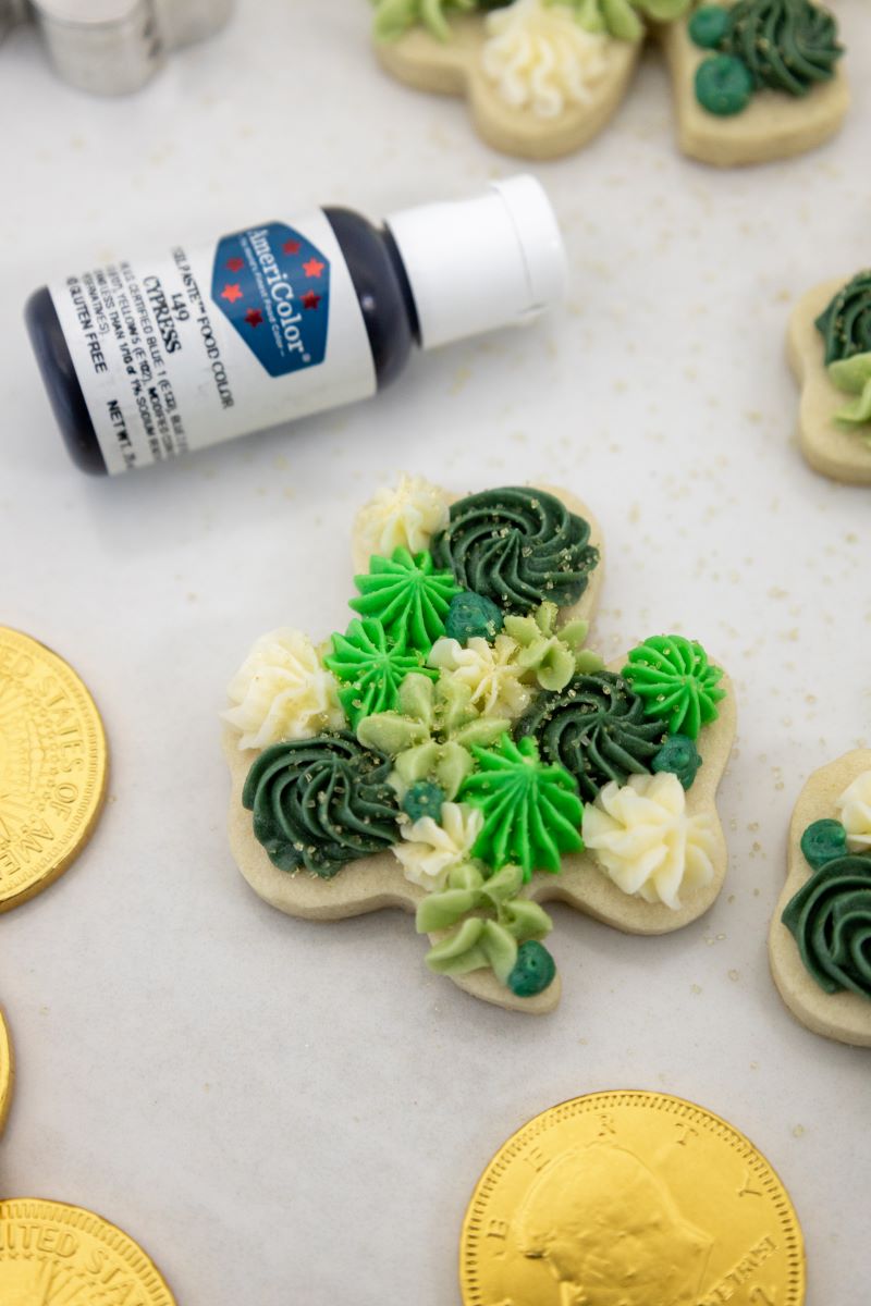 shamrock sugar cookies