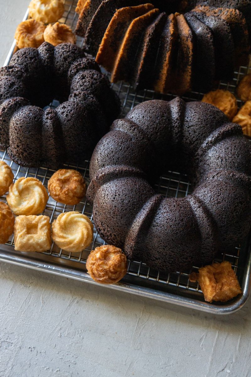 prepare Bundt pans