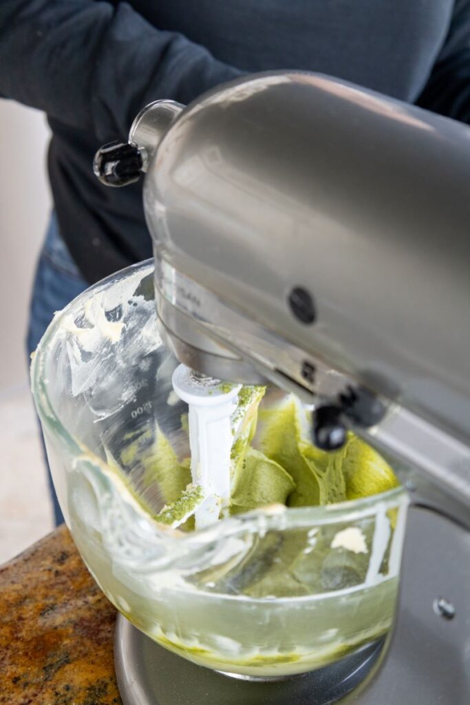 matcha swirl batter