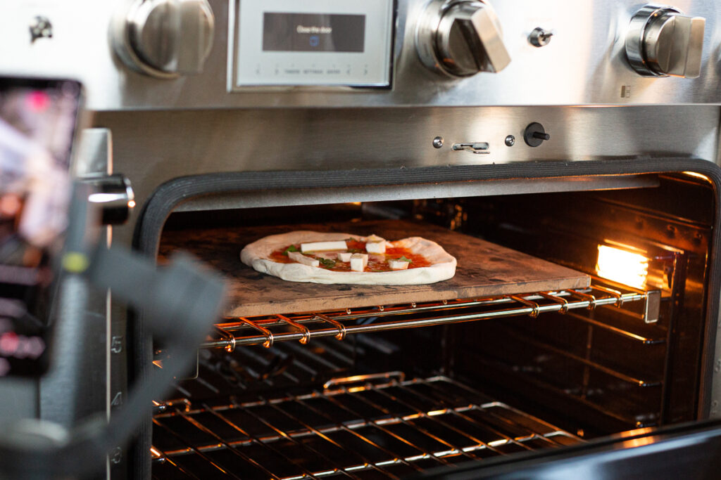 oven-made pizza