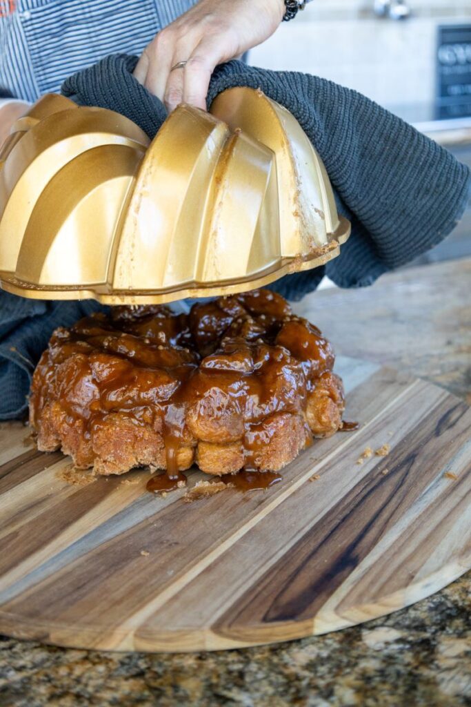 monkey bread in a Bundt