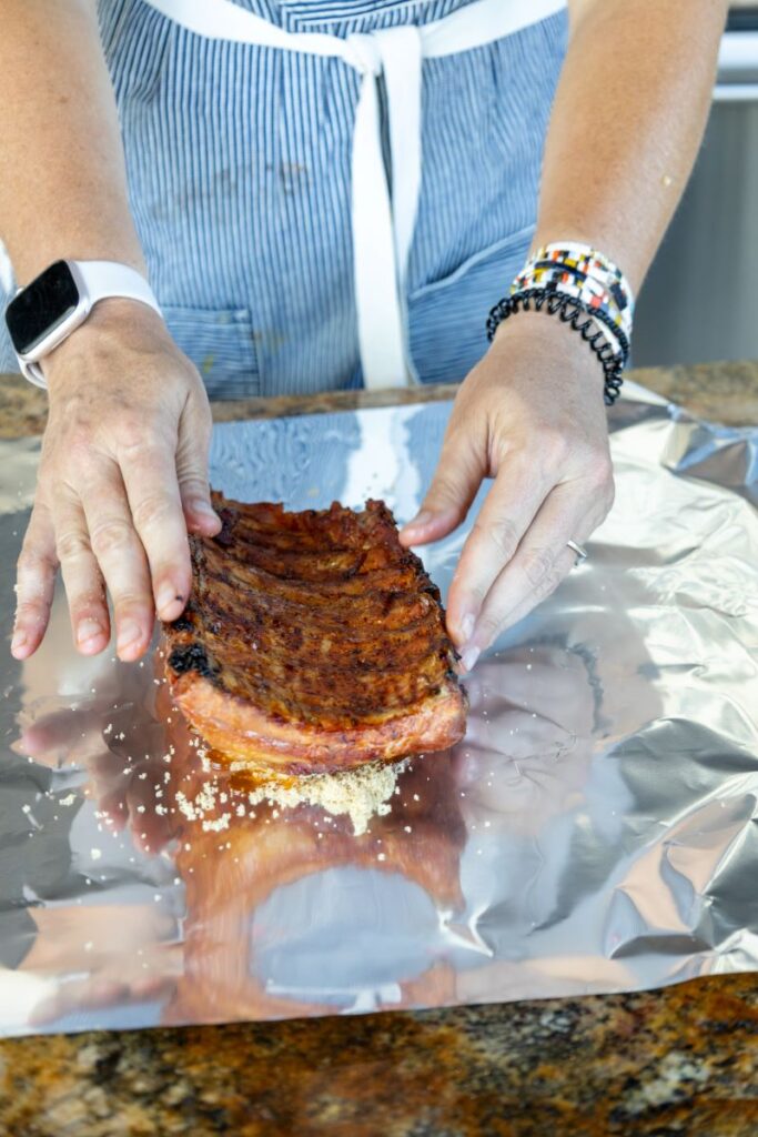 ribs in tinfoil