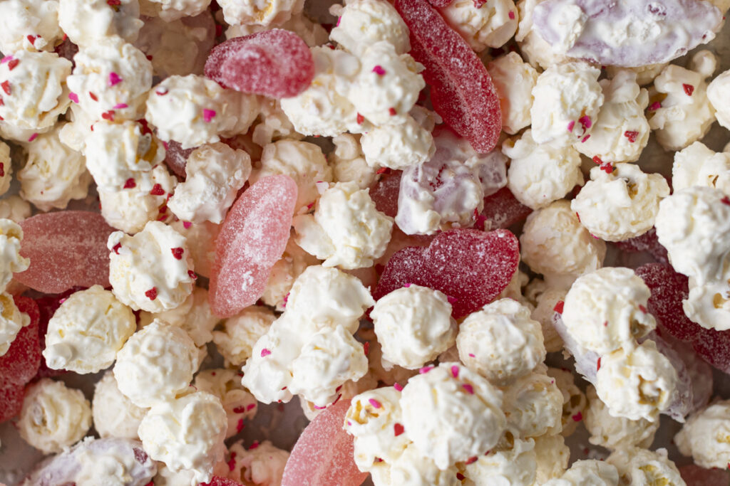 sour lips chocolate covered popcorn