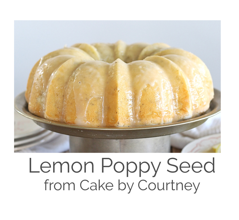lemon poppy seed bundt cake from cake by courtney