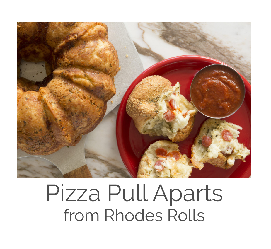 pizza pull aparts made in a bundt pan