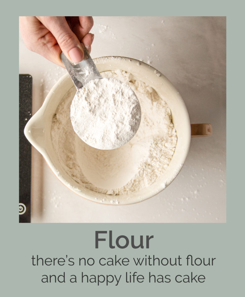 Scoop of flour